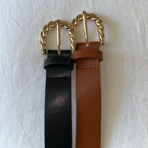 Never Worn Black And Brown Belts